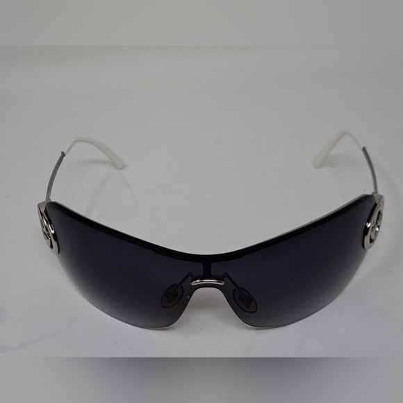 Gucci Women's Sunglasses Vintage Y2K Shield Silver Purple Gradient GG2773/S - Picture 6 of 16